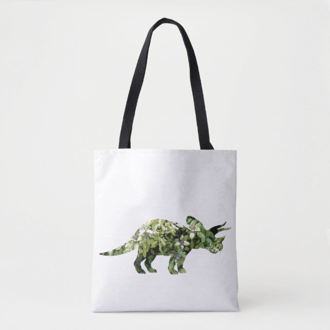 Dino Plants Photo Collage Tote Bag (Front)