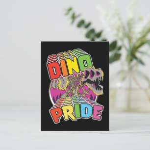 Dino Pride logo Invitation Postcard