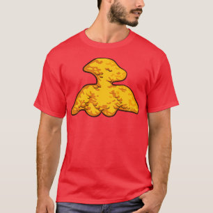 Dino Pterosaur Chicken Nugget Pattern Funny Dino P T-Shirt