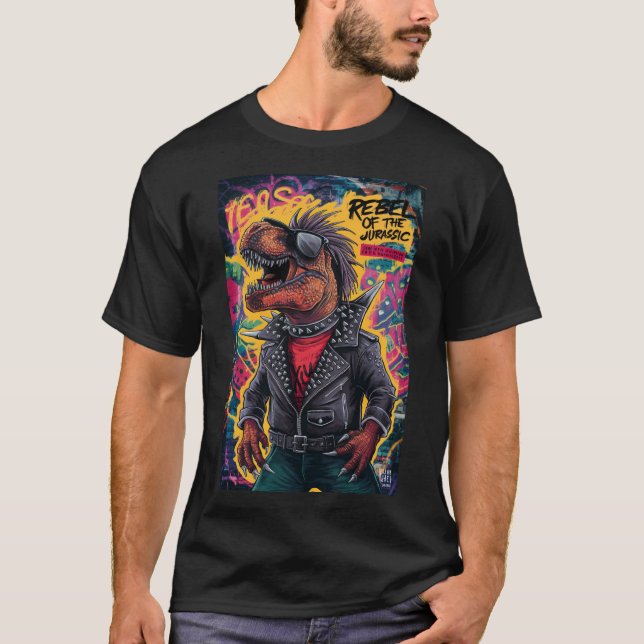 Dino Punk Rebel T-Shirt (Front)