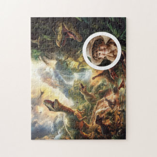 Dino puzzle with photo birthday present
