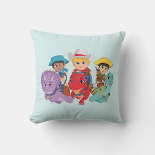 Dino Ranch Friends Design Cushion