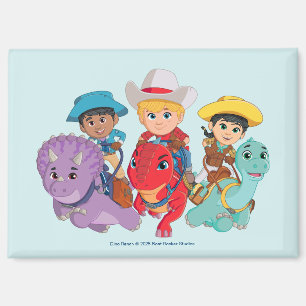 Dino Ranch Friends Design Magnet
