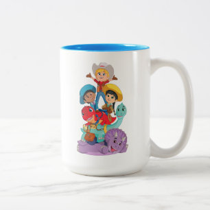 Dino Ranch Friends Two-Tone Coffee Mug