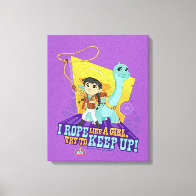 Dino Ranch | Min and Clover Canvas Print (Front)