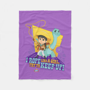 Dino Ranch   Min and Clover Fleece Blanket