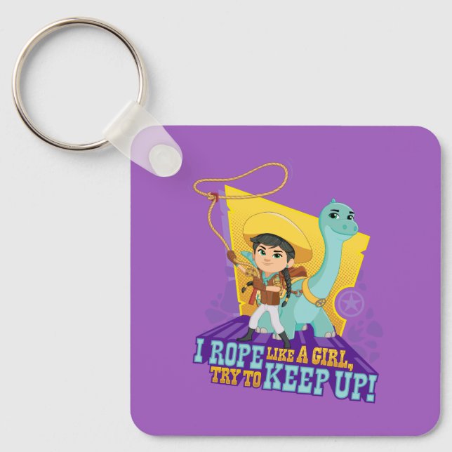 Dino Ranch | Min and Clover Key Ring (Front)