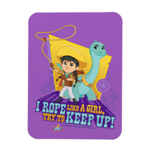 Dino Ranch Min and Clover Magnet