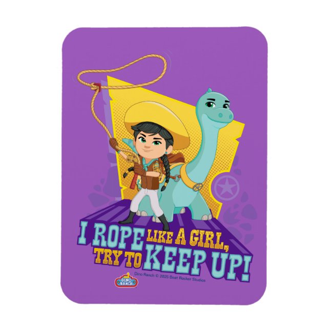 Dino Ranch | Min and Clover Magnet (Vertical)