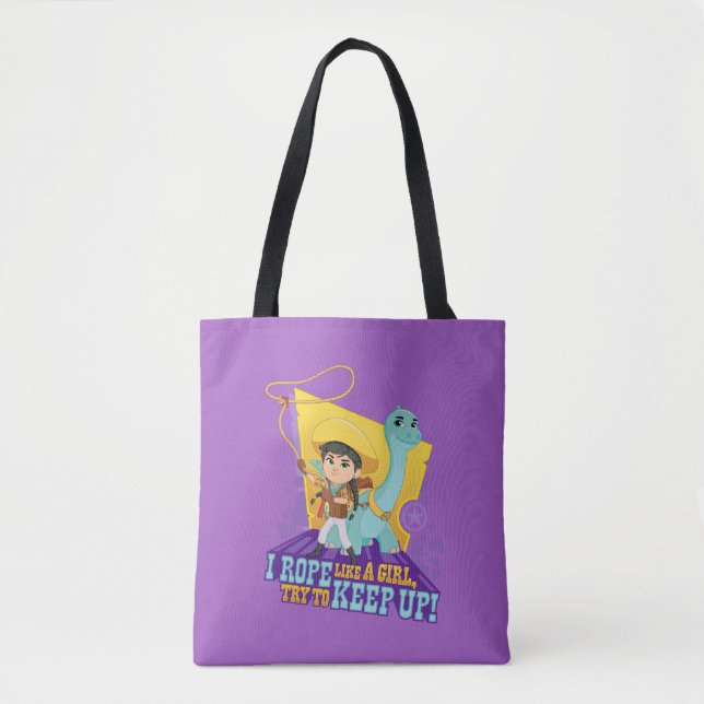 Dino Ranch | Min and Clover Tote Bag (Front)