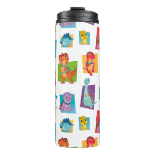 Dino Ranch Pattern Thermal Tumbler