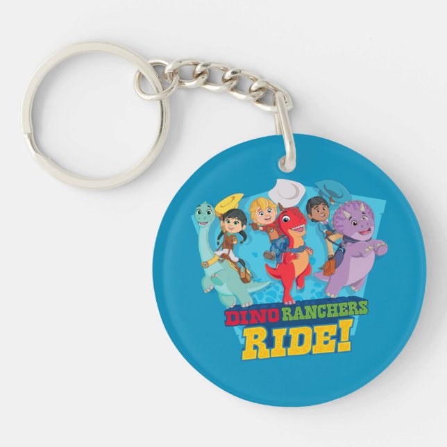 Dino Ranch | The Ranchers Ride! Key Ring (Front)