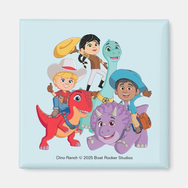 Dino Ranch Yee Haw! Magnet (Front)
