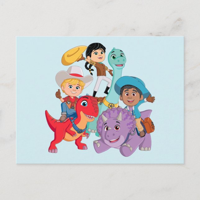 Dino Ranch Yee Haw! Postcard (Front)