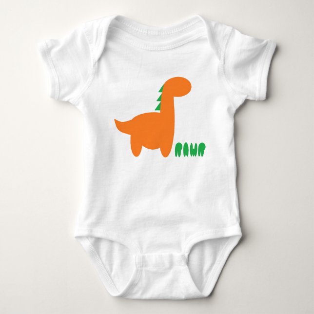 Dino Rawr Baby Bodysuit (Front)