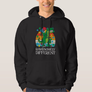 Dino Rawrsomely Different Autism Awareness Toddler Hoodie