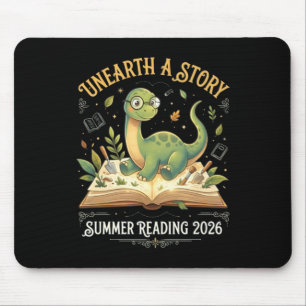 Dino Reading Adventure Summer 2026 T Mouse Pad