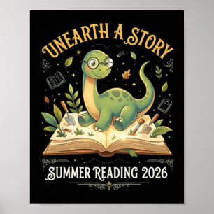 Dino Reading Adventure Summer 2026 T Poster
