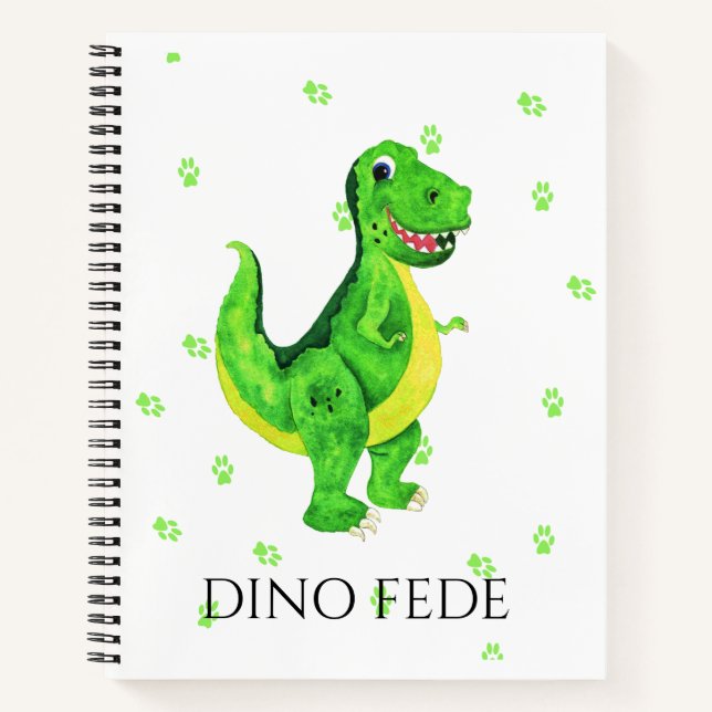 Dino rex Cuaderno de espiral Notebook (Front)
