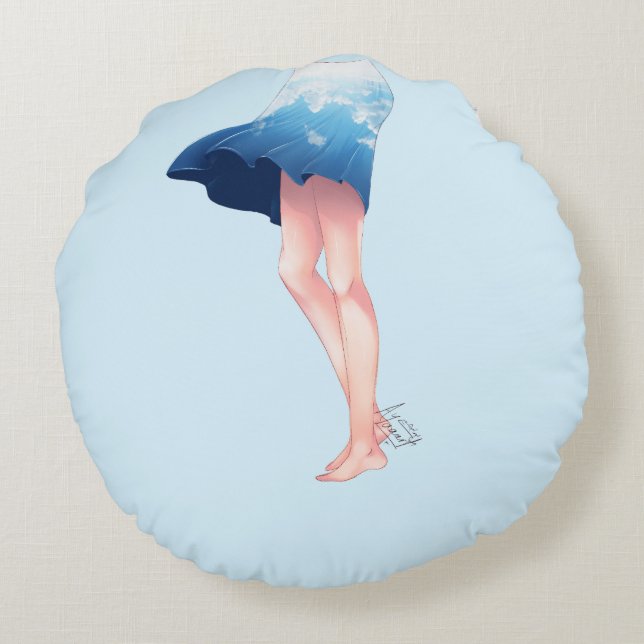 dino round cushion (Back)