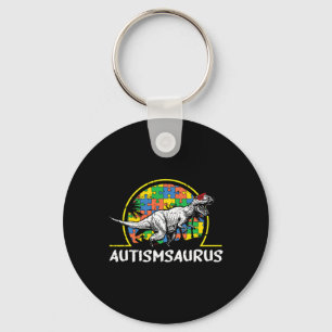 Dino-saur Autism Awareness Gifts For Kids Cute T-r Key Ring