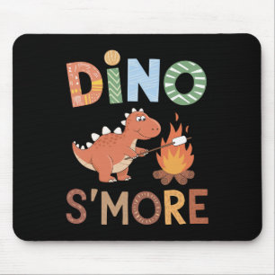 Dino S'more Dinosaur Trex Camping Smores Kawaii S' Mouse Pad