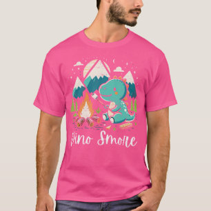 Dino Smore Funny Camping Dinosaur Camper Campfire T-Shirt