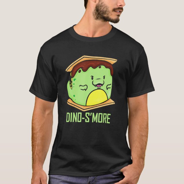 Dino Smore   S'more Rex Marshmallow T-Shirt (Front)