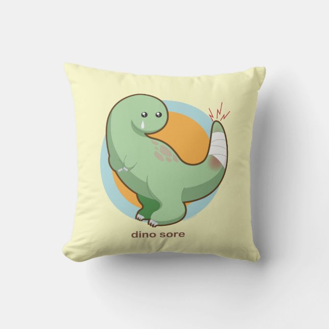 Dino Sore Cushion (Front)