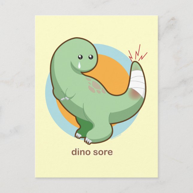 Dino Sore Postcard (Front)