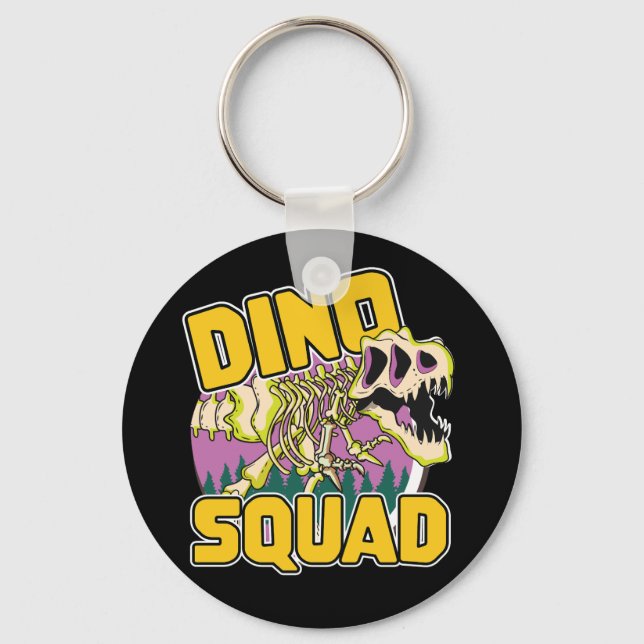 Dino Squad logo Key Ring (Front)