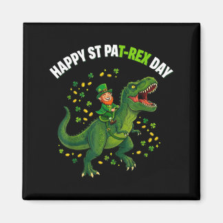 Dino St Patricks Day Kids Saint Patricks Boys Magnet