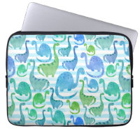 Dino Stripe Watercolor Dinosaurs Adorable