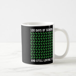 Dino Student Boys Kids Gift Happy 100 Days Of Scho Coffee Mug