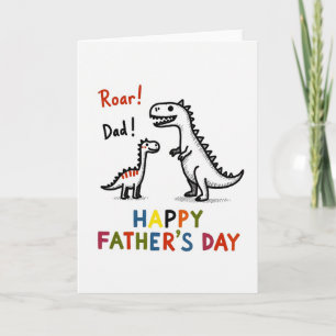 Dino Sweet Fathers Day Card