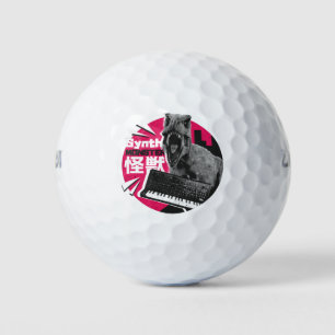 Dino Synth Musician Golf Balls