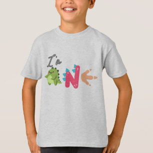 Dino TRex I'm 1 Birthday boys ONE Back to school T-Shirt