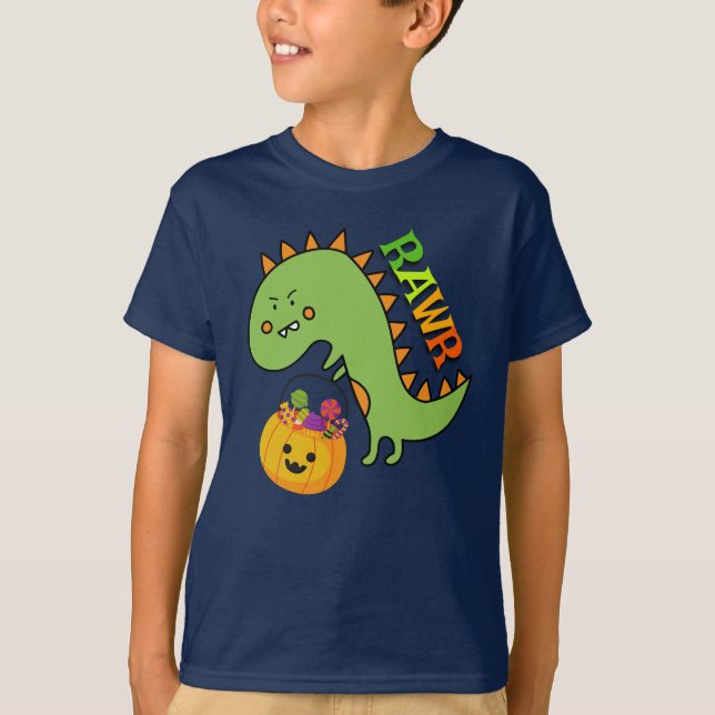 Dino Trick or Treat T-Shirt (Front)