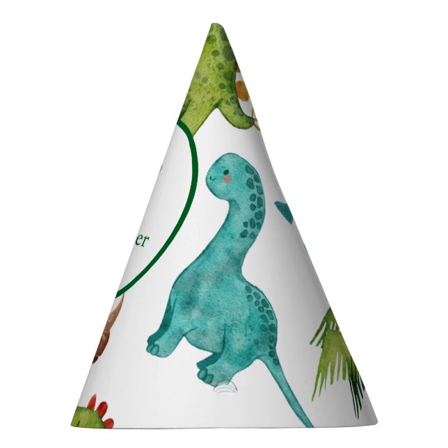 Dino Two rex 2nd boy Dinosaur birthday party Hat (Right)