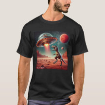 Dino UFO Selfie: Alien Encounter (Man Tshirt) #10