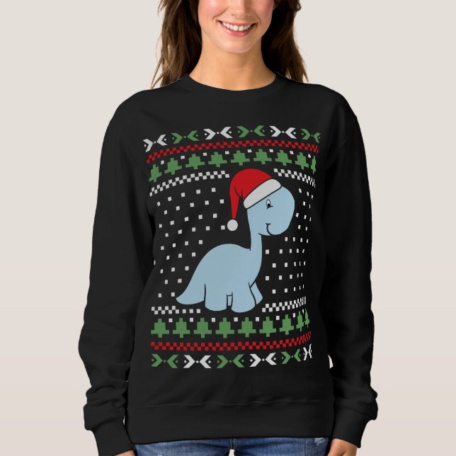 Dino Ugly  Christmas Sweater (Front)