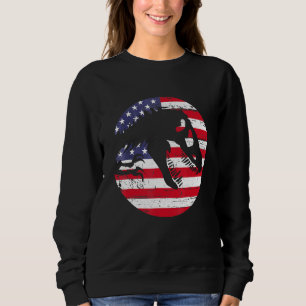 Dino USA Flag Patriotic Dinosaur Rex 4th Of July Sweatshirt