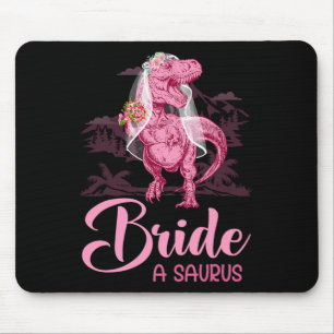 Dino Wedding Bride A Saurus Dinosaur Funny Gift Fo Mouse Pad