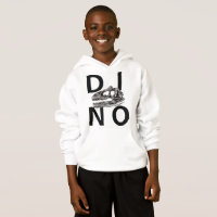 DINO - White Kids' Hanes ComfortBlend® Hoodie