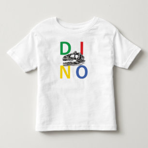 DINO - White Toddler Fine Jersey T-Shirt