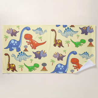 Dino World Beach Towel