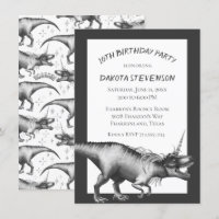 Dinocorn Silver | Unicorn Dinosaur Birthday Party