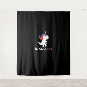 Dinocorn Unicorn Dinosaur for Dinosaur and Unicorn Tapestry
