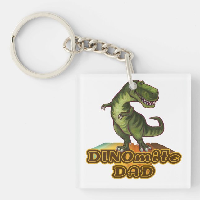 Dinomite Dad Key Ring (Front)