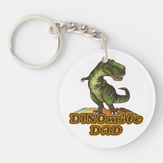 Dinomite Dad Key Ring (Front)
